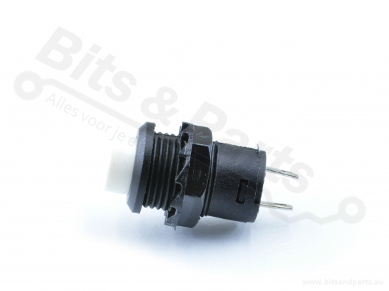 Push button (on/off) round12mm White